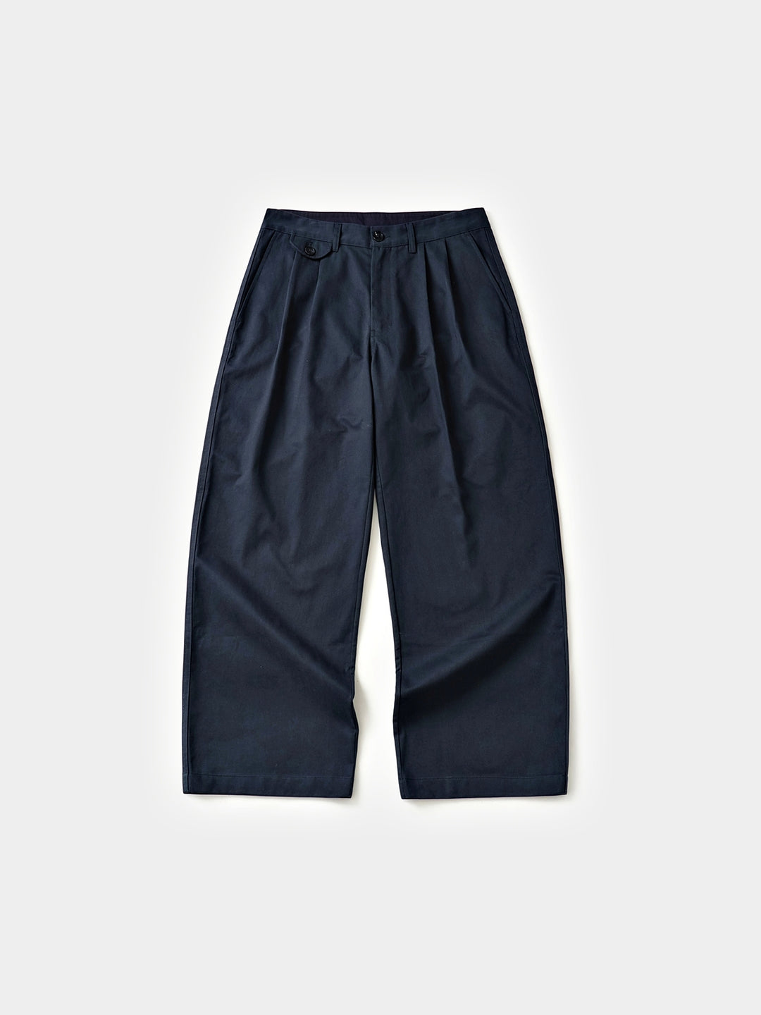 Everyday Pin-tuck Chino Pants (Navy)