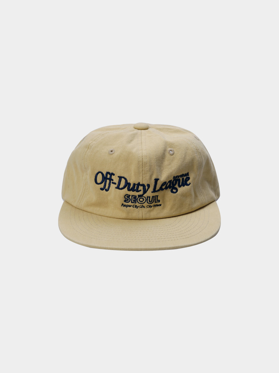 ODL Logo Soft Flat Cap (Lemon)