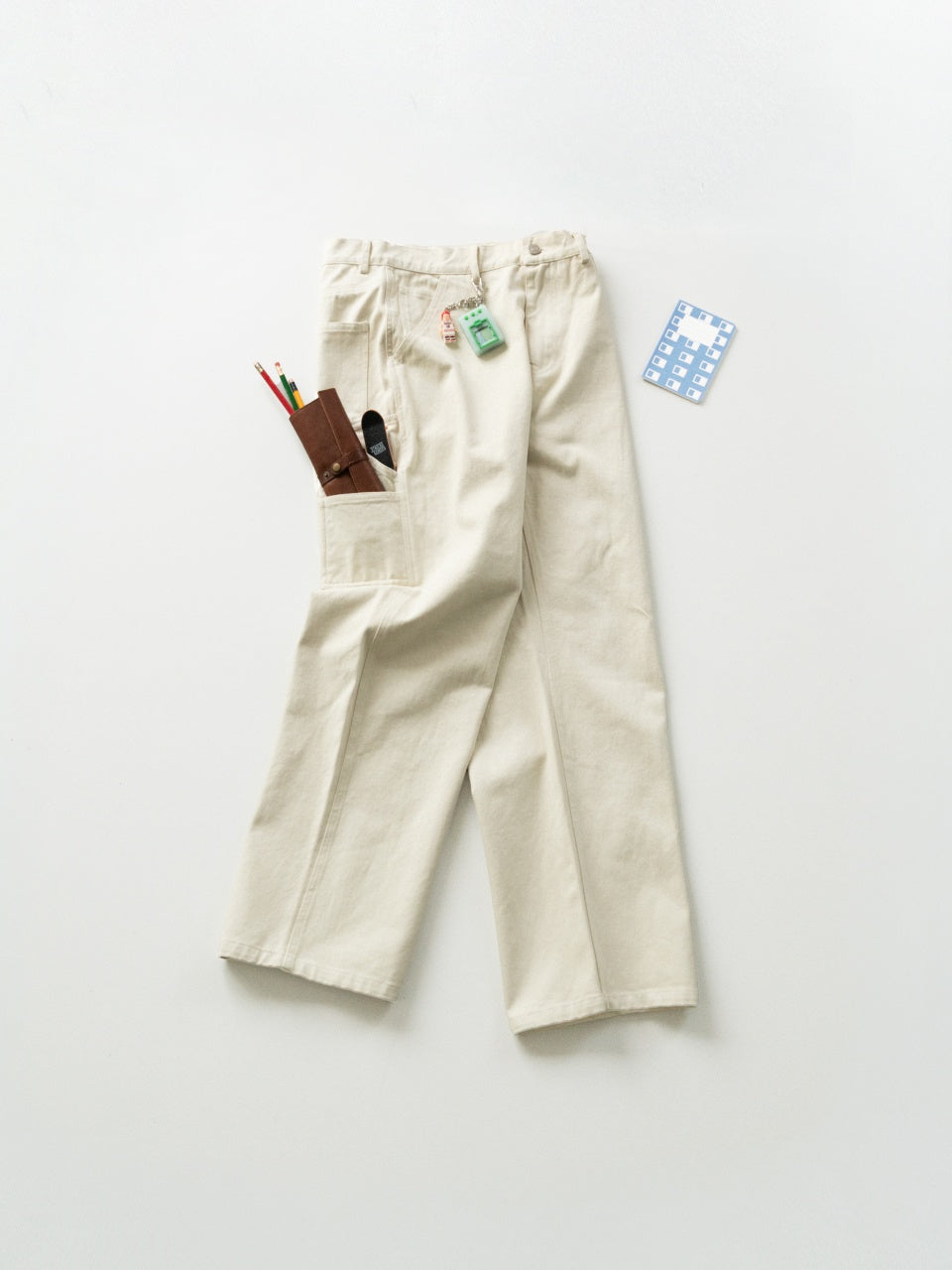 Heavy Cotton Carpenter Pants (Ecru)