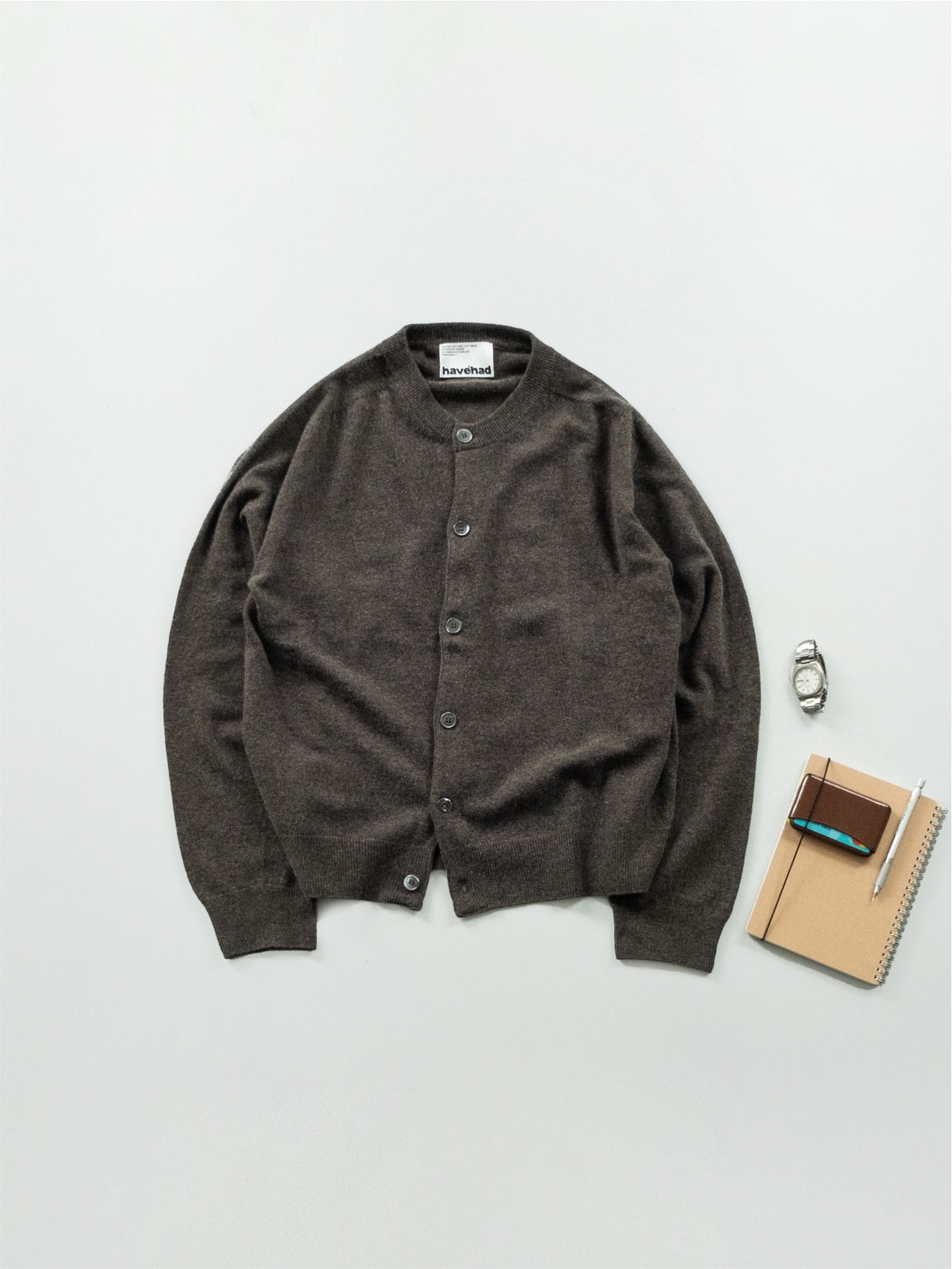 havehad Light WholegarmentsCardigan ブラウン Light Wholegarments Cardigan (Brown) | Havehad