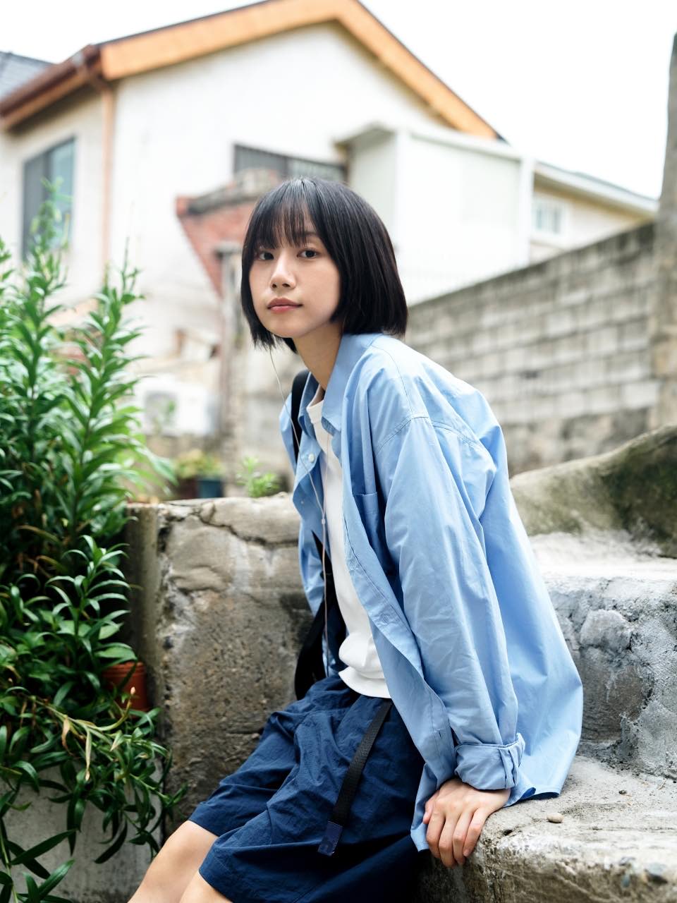 Utility Belted Work Shorts (Blue)