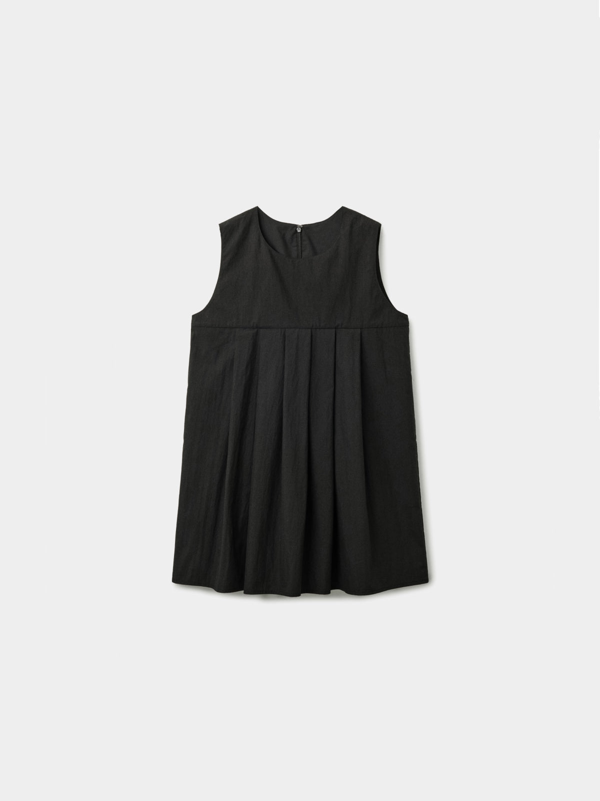 Pleats Sleeveless Top (Black)