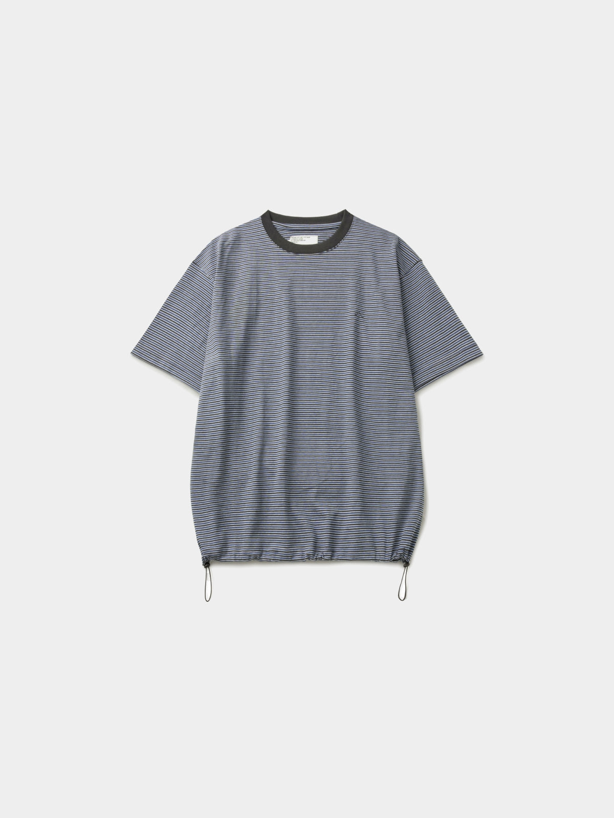 Relaxed Half Stripe String Tee (Stripe Charcoal)