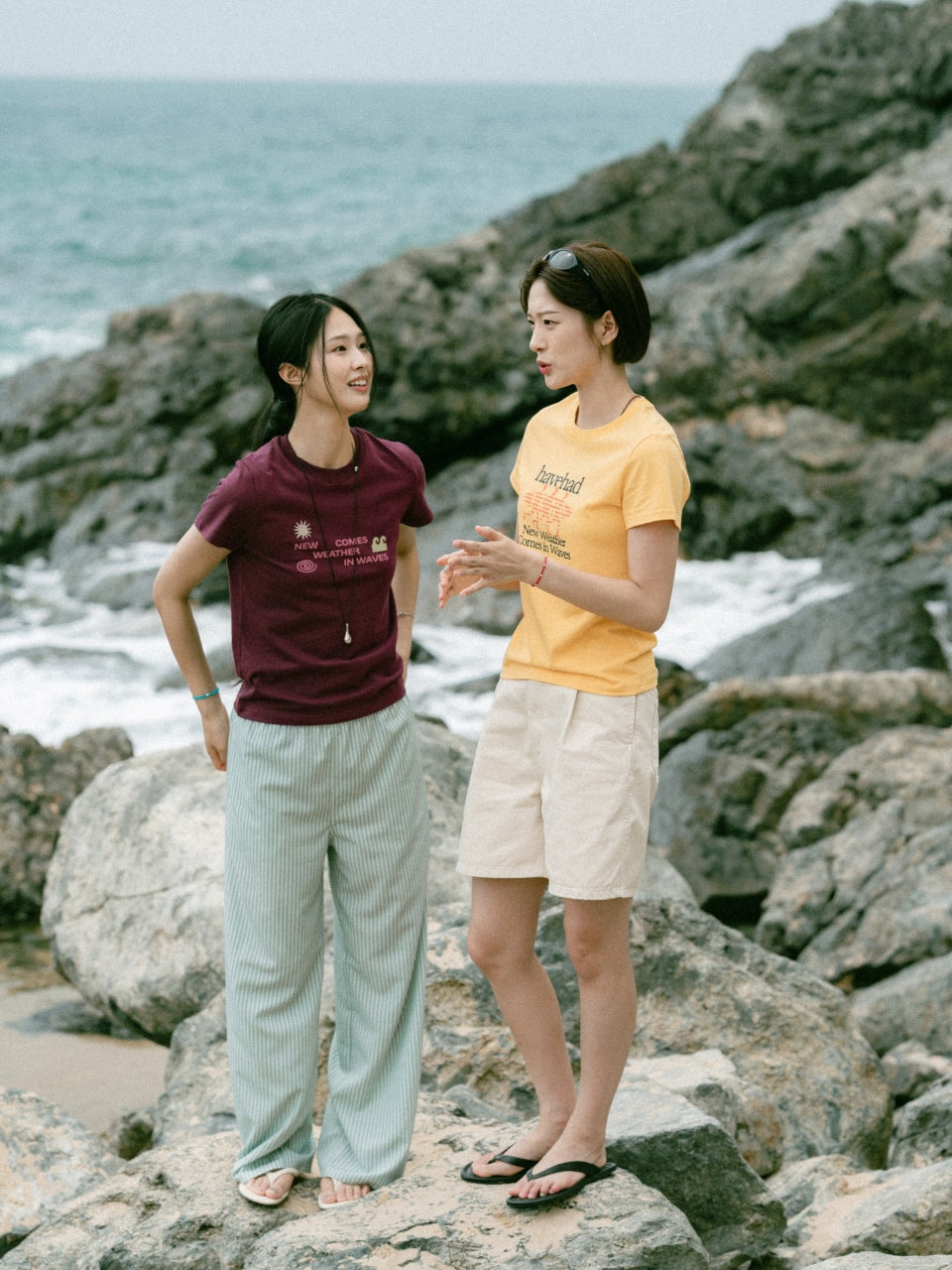 Sea&Sun Washed Pin-tuck Shorts (Navy)