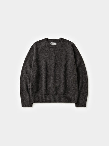 Shaggy Dog Round Knit (Charcoal)