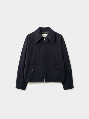 Glen Cotton Drizzler Jacket (Navy)