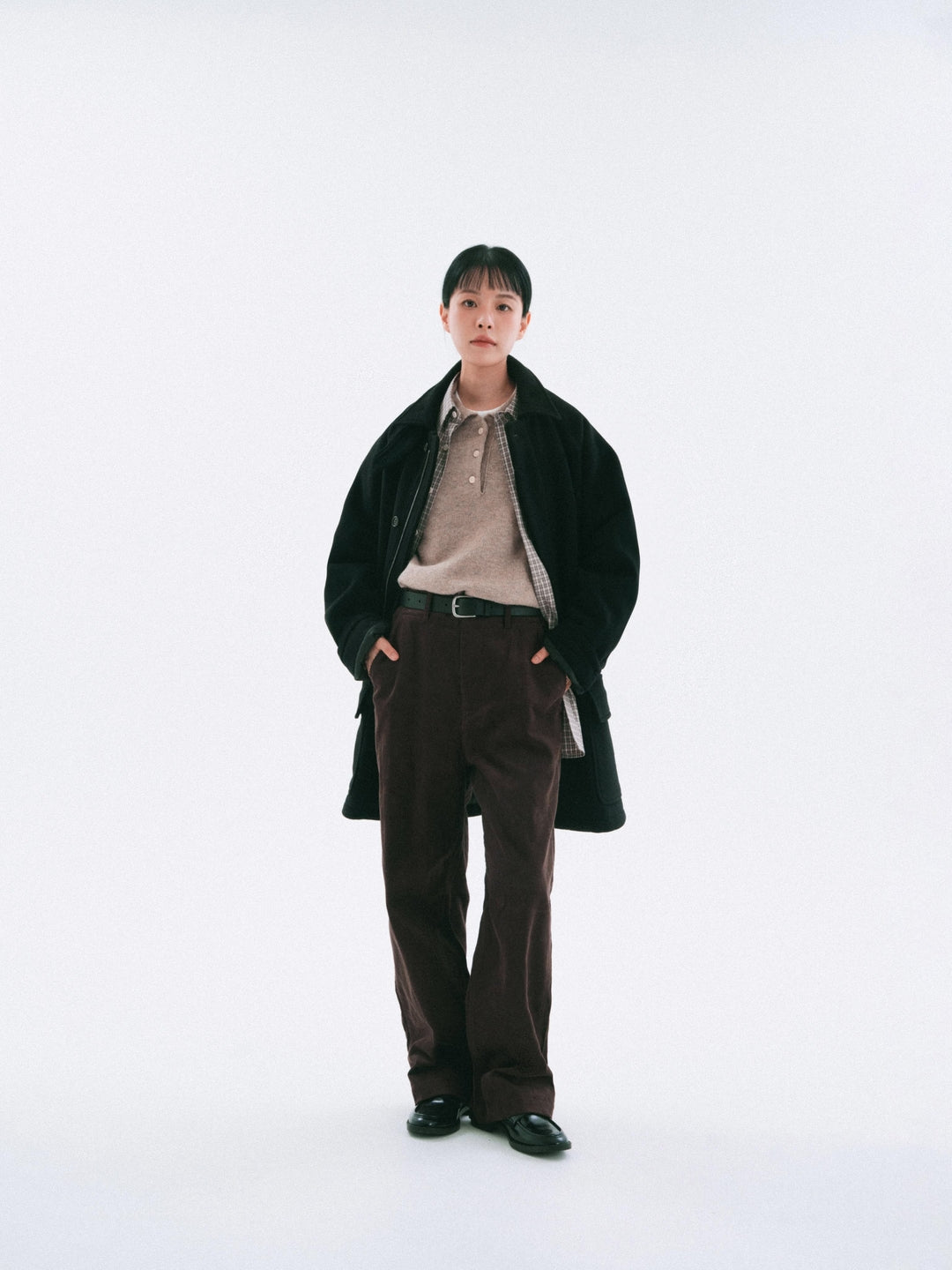 City Wool Half Coat (Black)
