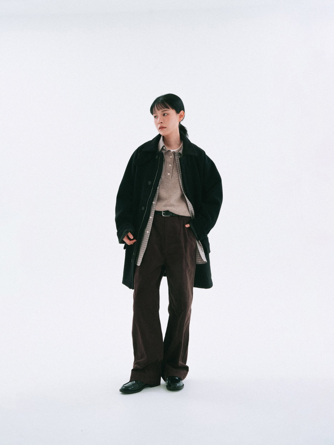 City Wool Half Coat (Navy)