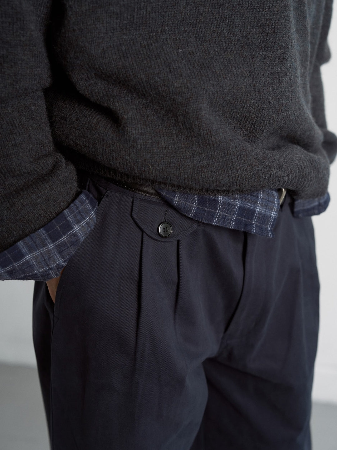 Soft Flannel Shirts (Check Navy)