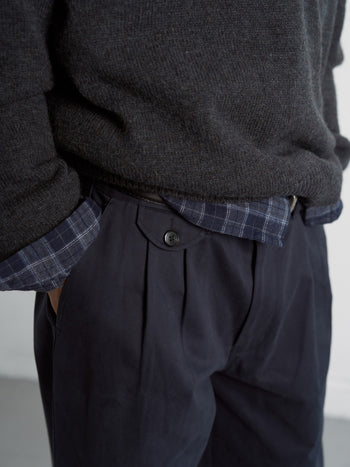 Soft Flannel Shirts (Check Navy)