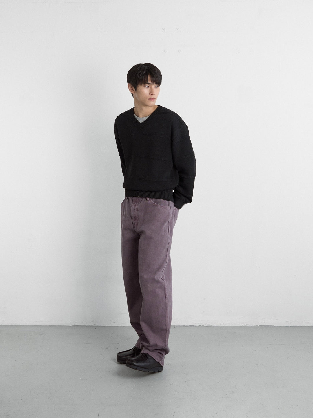 Coloured Denim Pants (Purple)