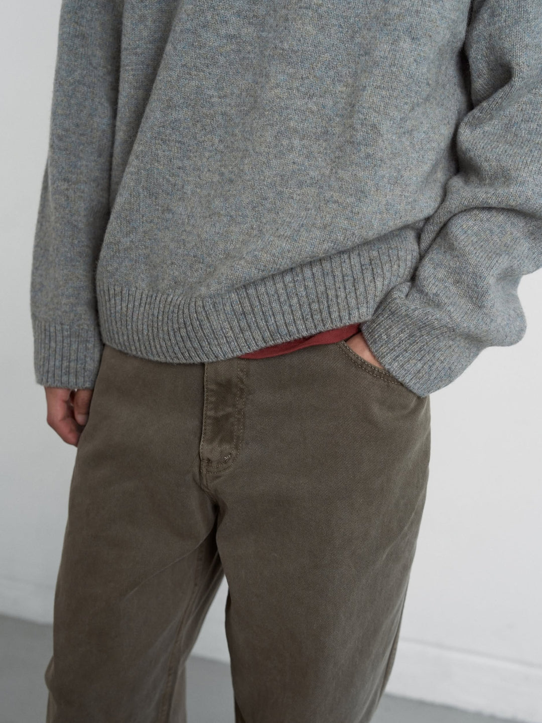 Coloured Denim Pants (Khaki)