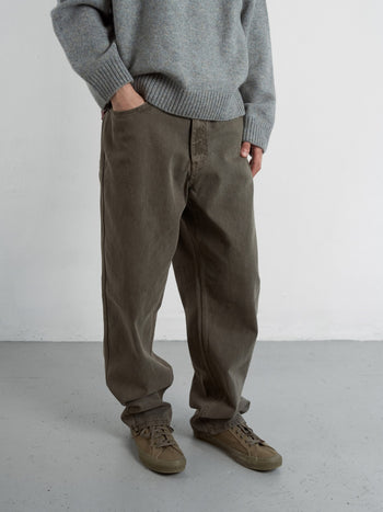 Coloured Denim Pants (Khaki)