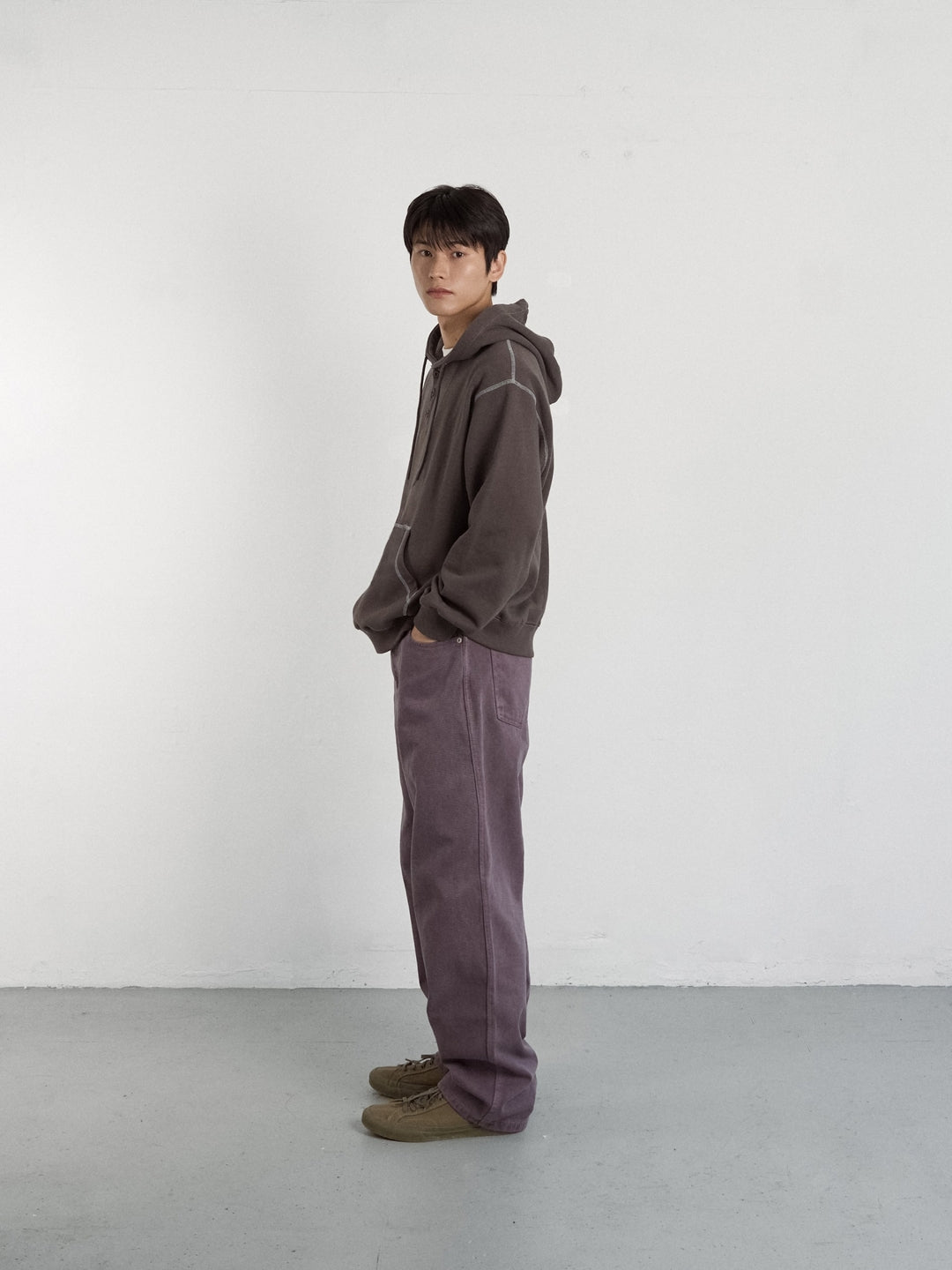 Vintage Sweat Hoodie (Brown)