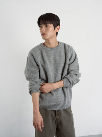 Shaggy Dog Round Knit (Brown)