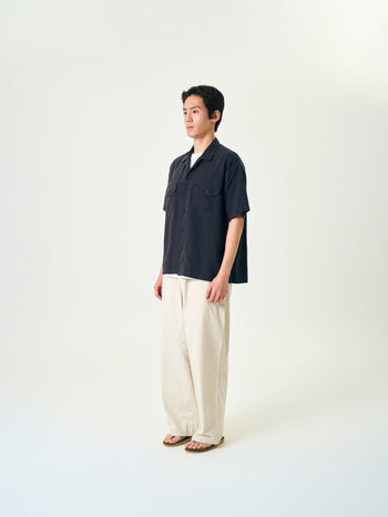 Double Pocket Slub Shirts (Navy)