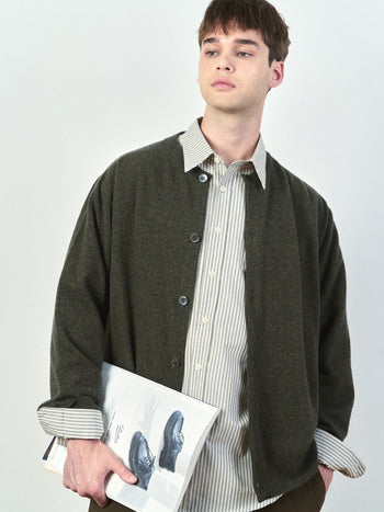 Light Wholegarments Cardigan (Deep Khaki)