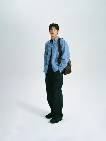 Field Pocket Shirt Jacket (Stripe Blue)