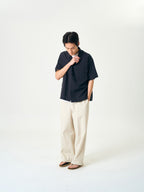 Double Pocket Slub Shirts (Navy)