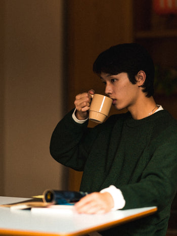 Yak Wool Crewneck Sweater (Navy)