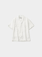 Double Pocket Slub Shirts (White)
