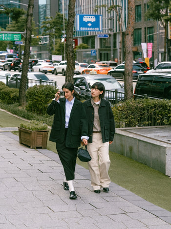 City Worker French Jacket (Khaki Gray)