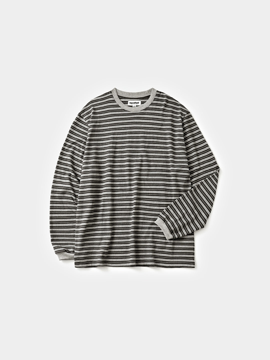 Stripe Long Sleeve Tee (Stripe Charcoal)