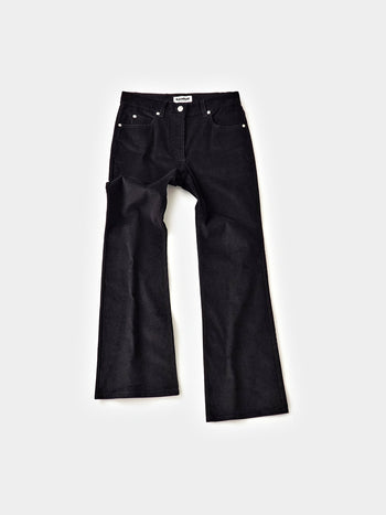 Flare Corduroy Pants (Black)
