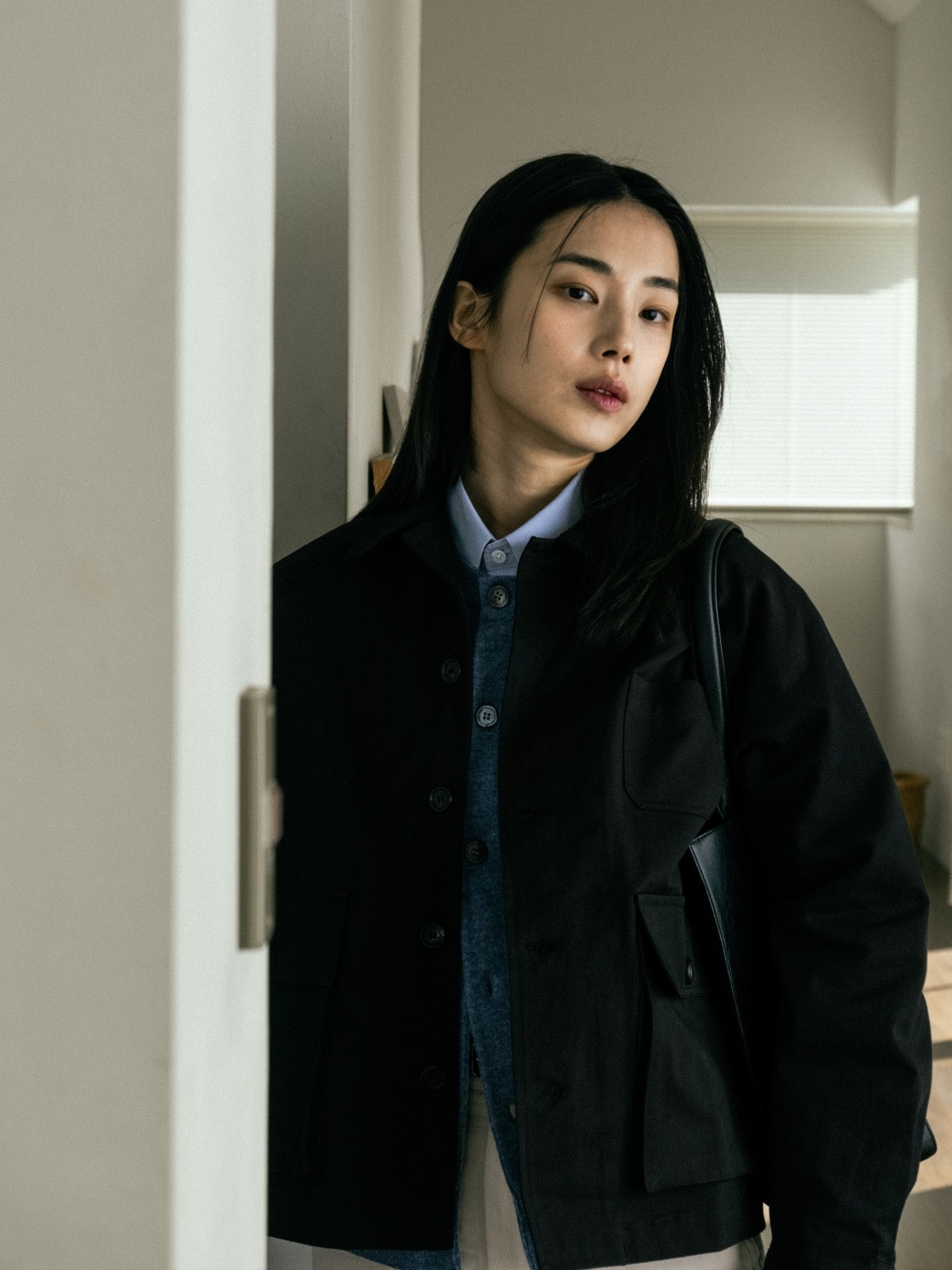 City Worker French Jacket (Blue Gray) | Havehad