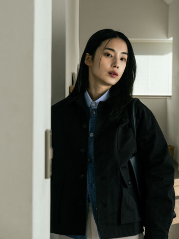 City Worker French Jacket (Blue Gray)