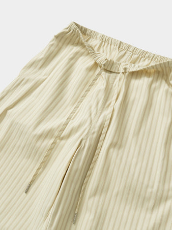 Easy Stripe Banding Pants (Stripe Ivory)
