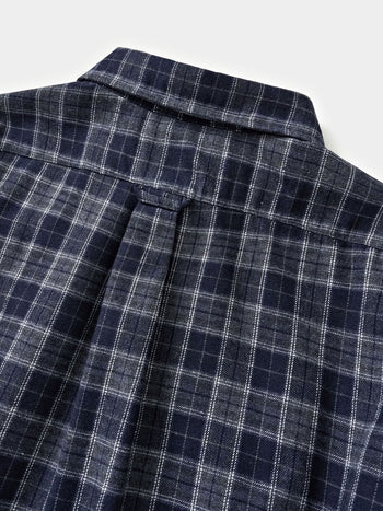 Soft Flannel Shirts (Check Navy)