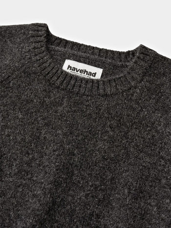 Shaggy Dog Round Knit (Charcoal)