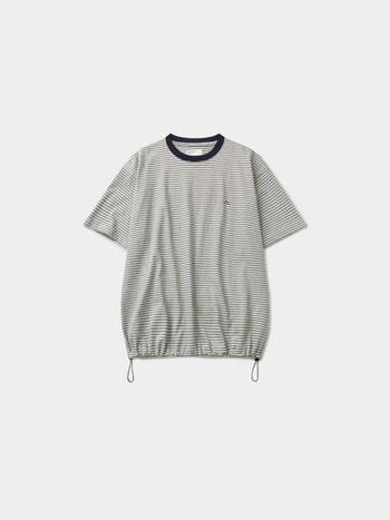 Relaxed Half Stripe String Tee (Stripe White)