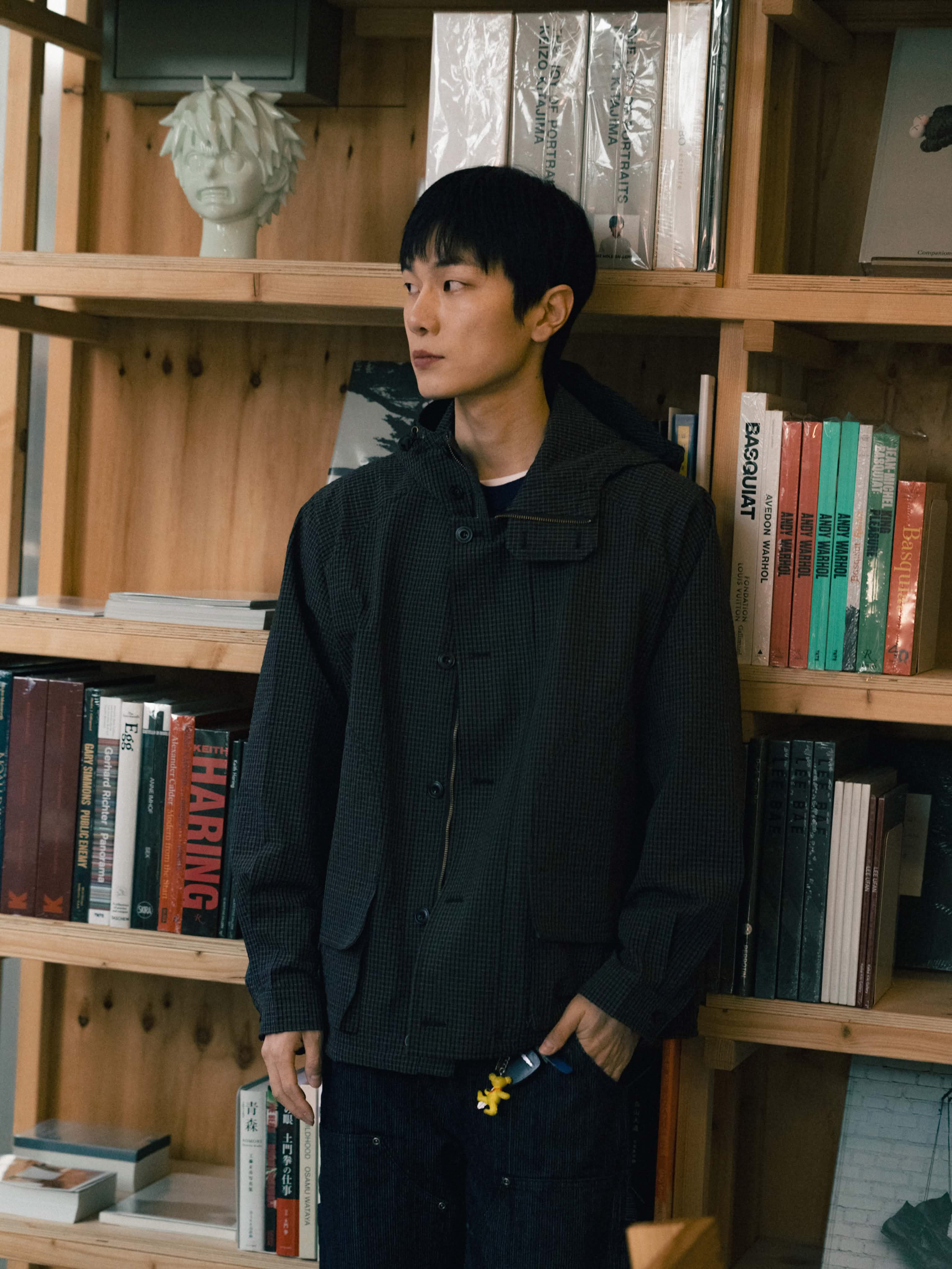 City Commuter Check Wind Jacket (Check Black) | Havehad