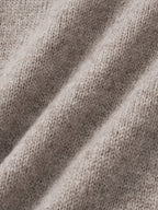 Shaggy Dog Collar Knit (Beige)