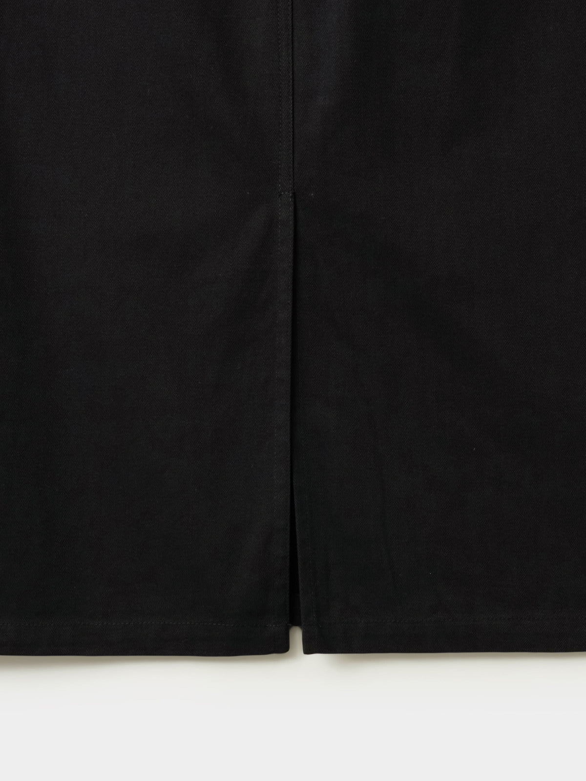 Herringbone Twill Fatigue Skirt (Black)