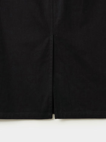 Herringbone Twill Fatigue Skirt (Black)