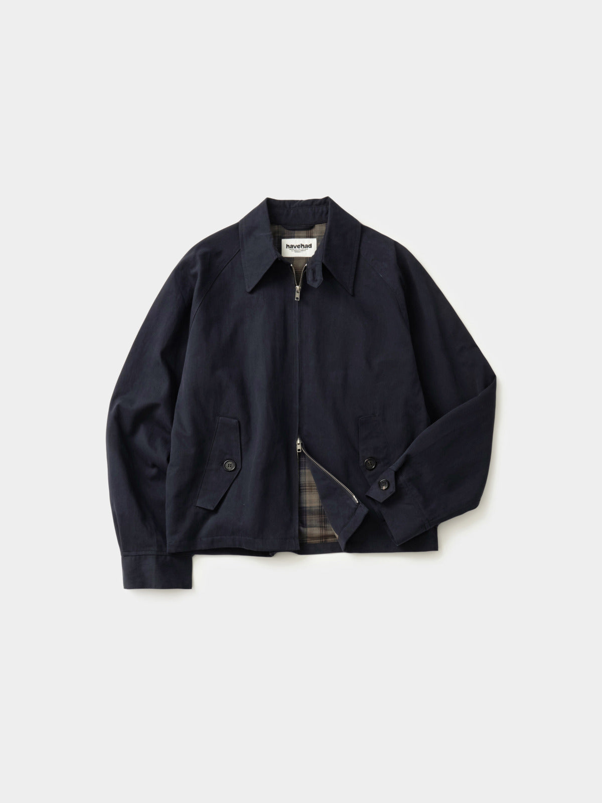 Glen Cotton Drizzler Jacket (Navy)