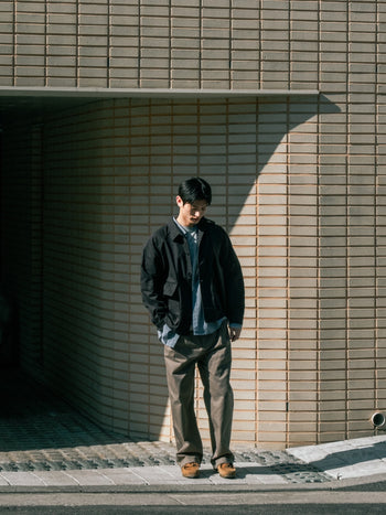 City Worker French Jacket (Blue Gray)