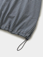 Relaxed Half Stripe String Tee (Stripe Navy)
