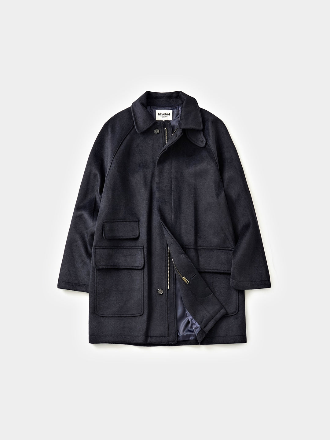 City Wool Half Coat (Navy)