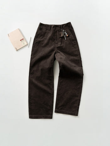 Corduroy Officer Chino Pants (Brown)