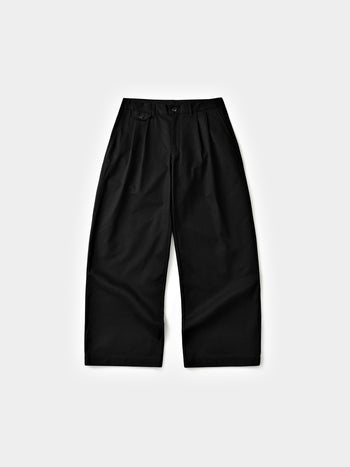 Everyday Pin-tuck Chino Pants (Black)