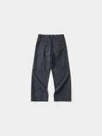 City Light Wool Pin-tuck Trouser (Charcoal)