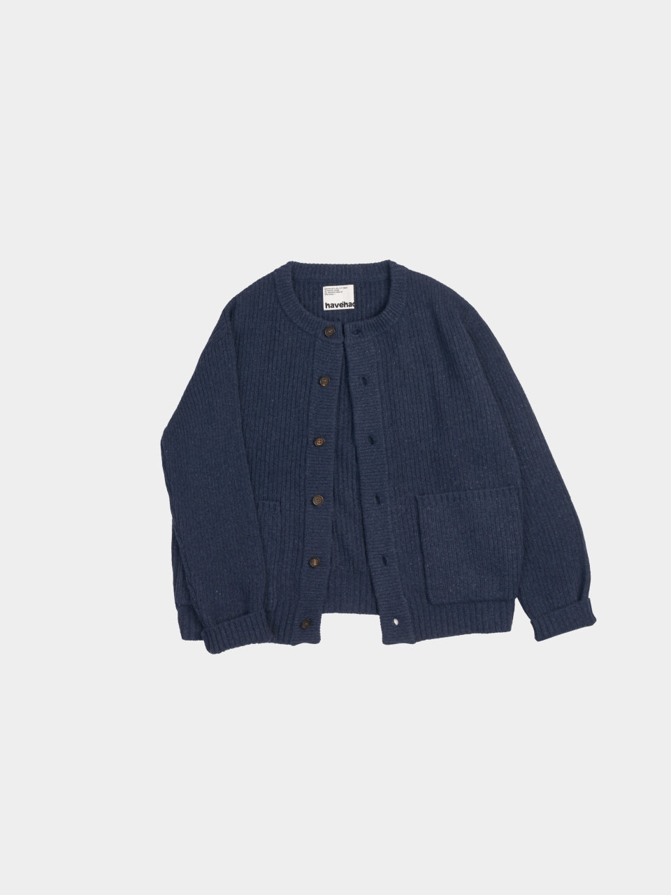 Daily Fine Wool Cardigan (Navy)