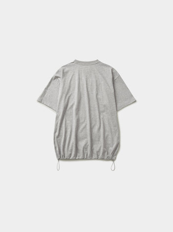 Relaxed Half String Tee (Melange Gray)