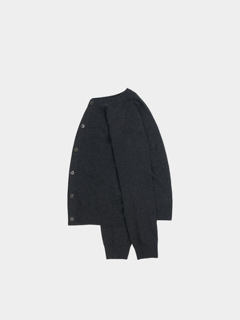Light Wholegarments Cardigan (Charcoal)