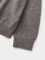 Shaggy Dog Collar Knit (Ash Brown)