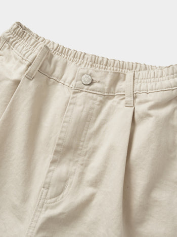 Sea&Sun Washed Pin-tuck Shorts (Ecru)